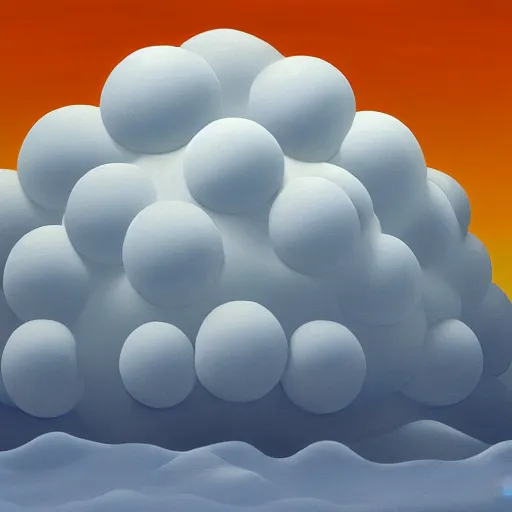 Prompt: russian fluffy hell pollen atom bomb, by jeff koons and lawren harris, ambient occlusion, speedpainting