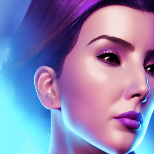 Image similar to a portrait of nancy ajram as thanos, the pixar adaptation, hyper detailed, digital art, trending in artstation, cinematic lighting, studio quality, smooth render, unreal engine 5 rendered, octane rendered