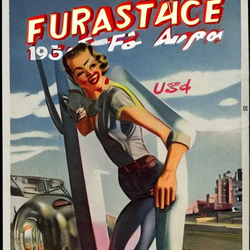 Prompt: 1950 retro-futurism post-apocalypse ultra-realistic