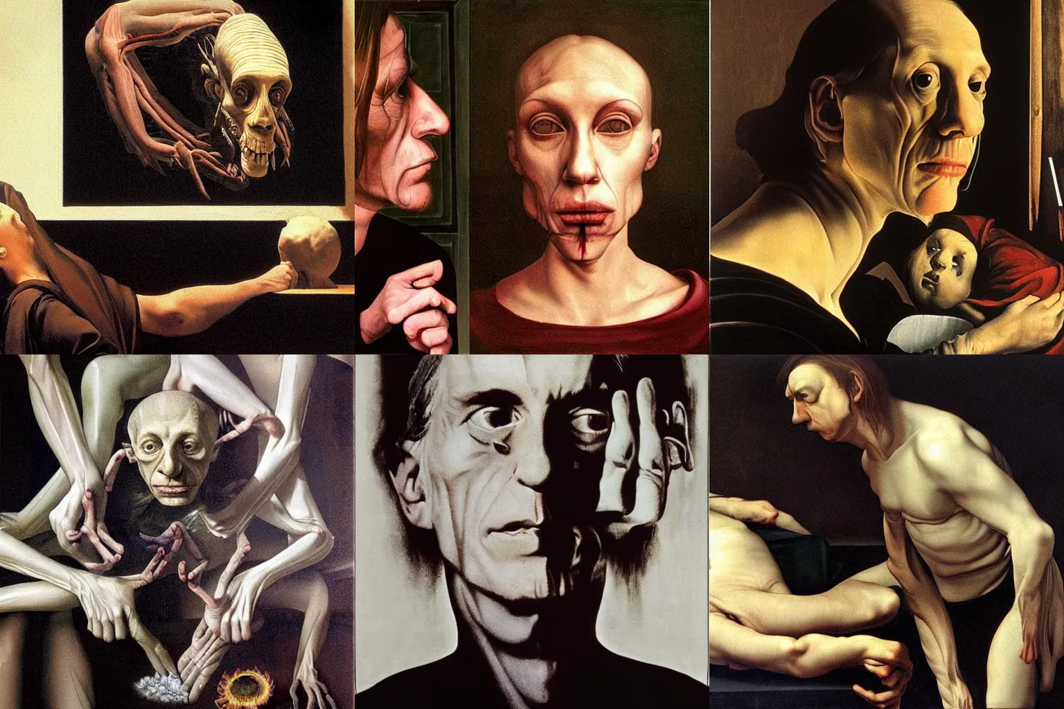 Prompt: art by David Cronenberg and Caravaggio