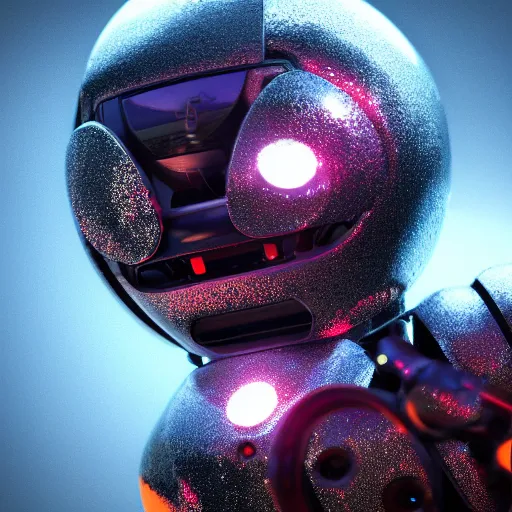 Image similar to robot, lightning around, sparkles, 3d render, octane render, trending on artstation, high details