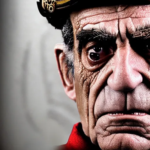 Prompt: Abe Vigoda as the Warhammer 40k Emperor of Mankind