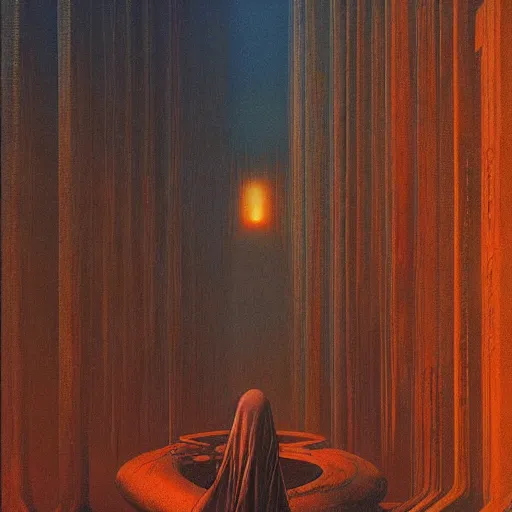 Image similar to cyberpunk by zdzisław beksinski