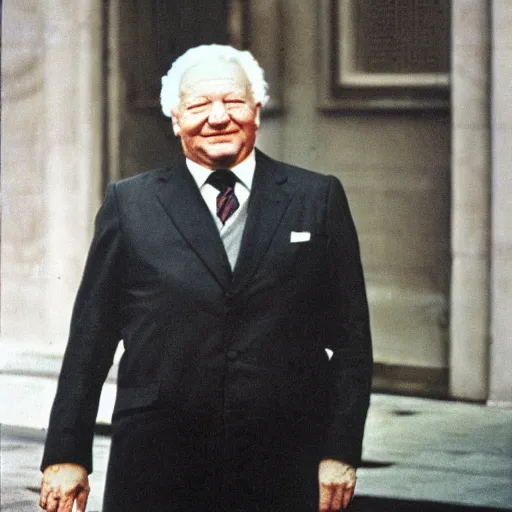 Image similar to dying photo of yeltsin, photo in color