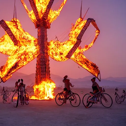 Image similar to burning man,