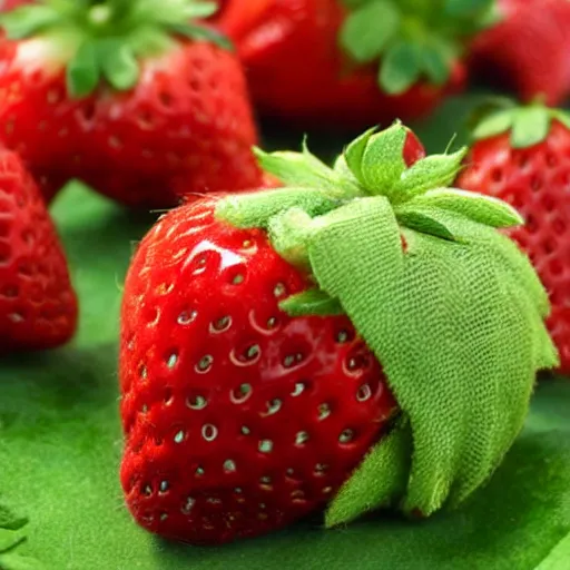 Image similar to adorable strawberry critter