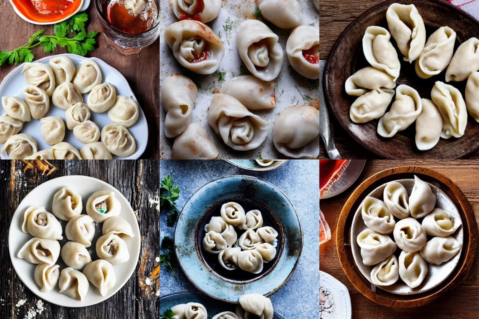 Prompt: pelmeni, tasty, photo