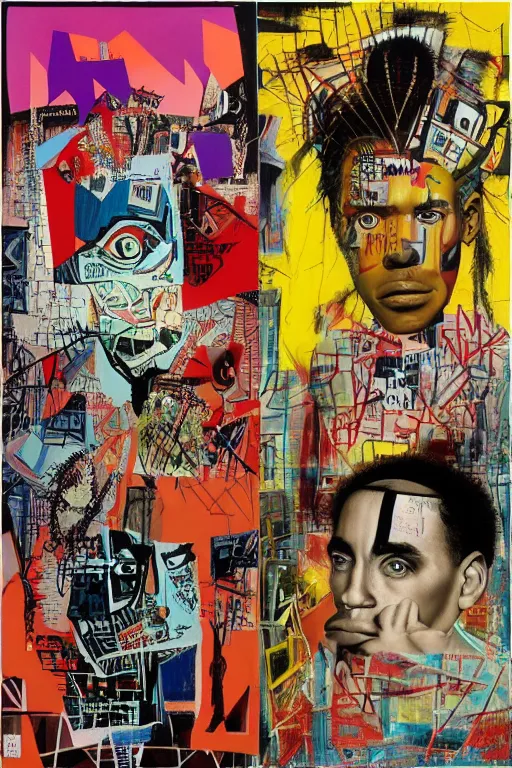 Prompt: by david lachapelle, by mm c escher, by basquiat