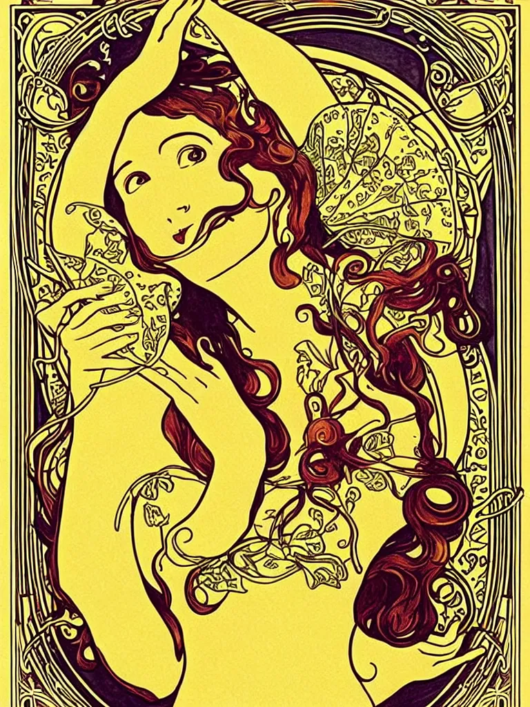 Image similar to “Beautiful art nouveau advertisement for the ultimate everything burrito. Detailed advertisement for a delicious everything burrito by Victor Horta. This burrito will change your life”