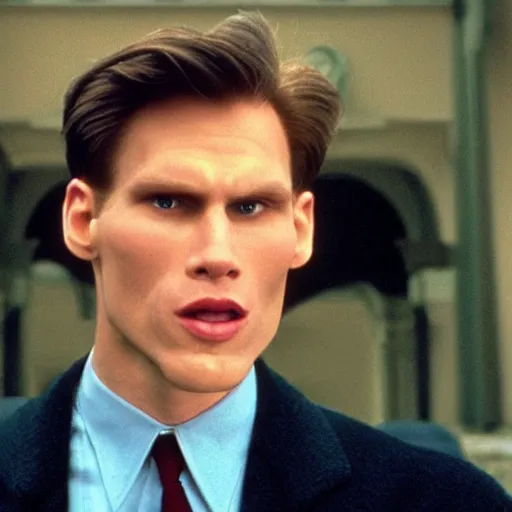 Image similar to Live Action Still of Jerma in The Truman Show, real life, hyperrealistic, ultra realistic, realistic, highly detailed, epic, HD quality, 8k resolution, film still