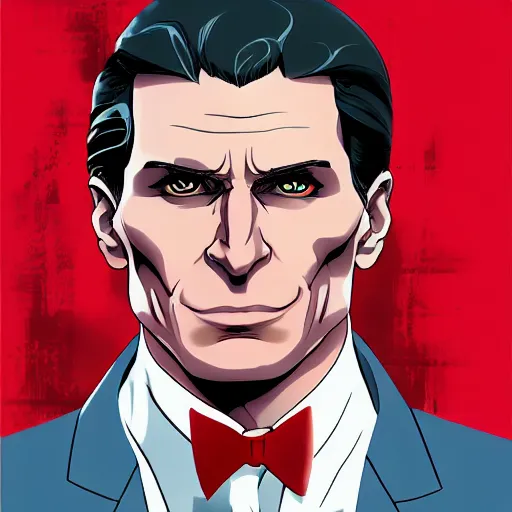 patrick bateman from american psycho, anime key | Stable Diffusion