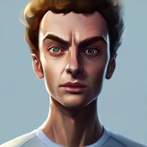 Prompt: morty as a human, highly detailed portrait, digital painting, artstation, concept art, smooth, sharp foccus ilustration, artstation hq