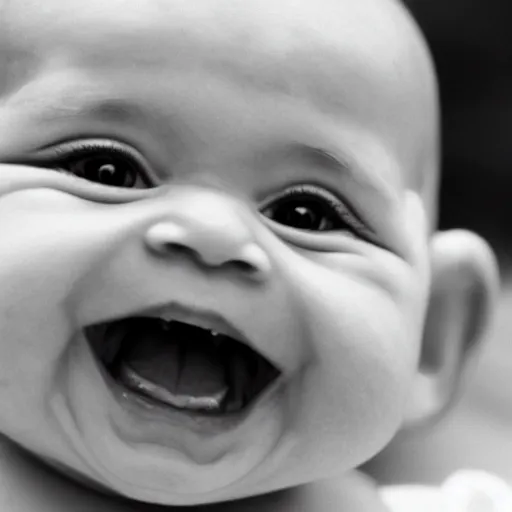 Image similar to just a photo of a normal baby. nothing untoward or sinister about it, they're just entirely normal and uninteresting. nothing weird or spooky or anything like that. i dunno, the baby could be laughing or that but that's about the only thing interesting to that photo. please, stable diffusion, i'm begging. uhd high def