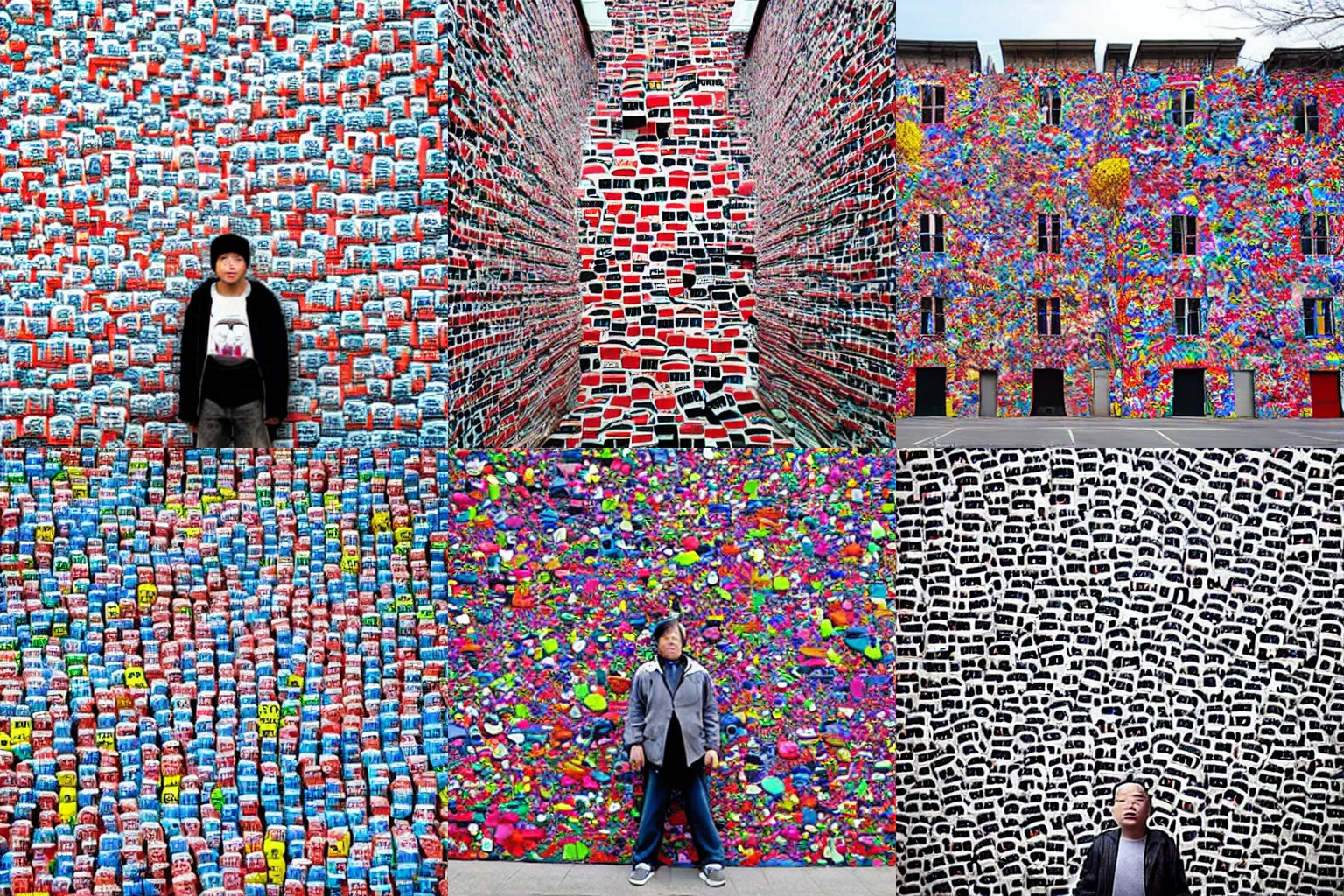 Prompt: artwork by Liu Bolin