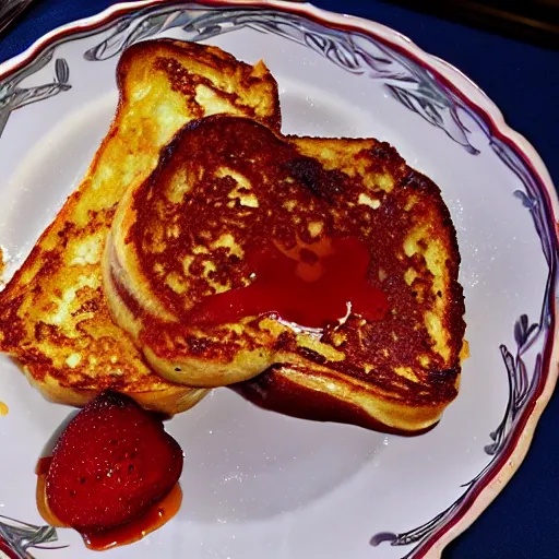 Prompt: french toast and bacon