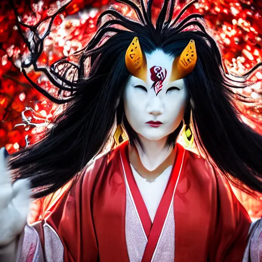 Image similar to amaterasu from okami, capcom, lifelike, nat geo photography, award - winning