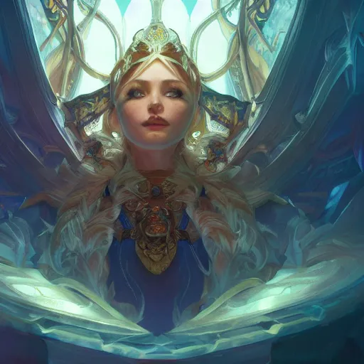 Image similar to perfectly - centered - portrait of league of legends, intricate, highly detailed, digital painting, artstation, concept art, smooth, sharp focus, illustration, unreal engine 5, 8 k, art by artgerm and greg rutkowski and alphonse mucha