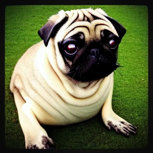 Image similar to “Pug mixed with a seal”