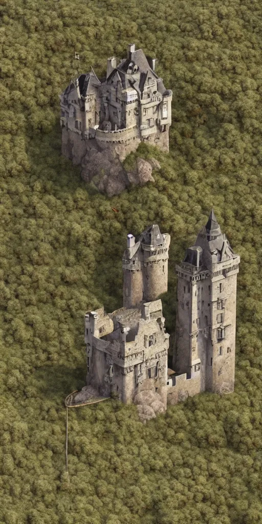 Image similar to a abandoned castle on the edge of a high cliff, 8 k, shallow depth of field, intricate detail, concept art,