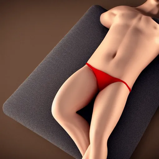Prompt: a person lying supine. the person is wearing clothes. the person's body is visible. photorealistic, 8 k