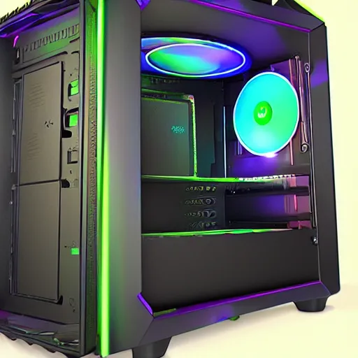 Image similar to pc case art