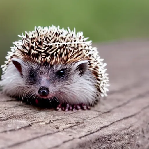 Image similar to hedgehog with spiders on its back