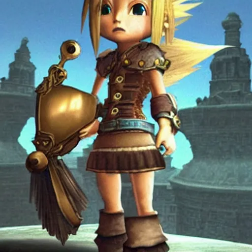 Image similar to iconic character in a final fantasy ix