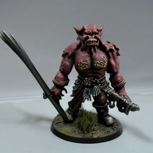 Image similar to warhammer fantasy orc figurine