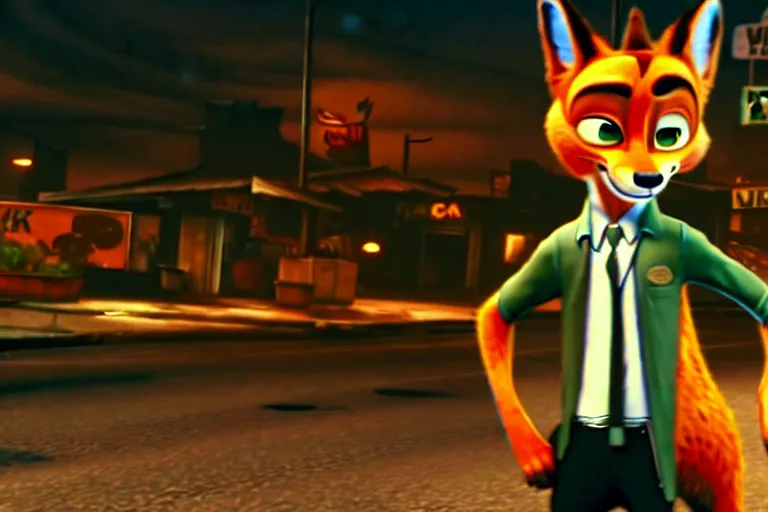 prompthunt: max payne 4 set in zootopia