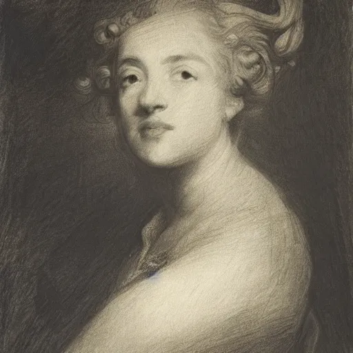 Image similar to unified by joshua reynolds, by willem de kooning depth of field, flash photography. a beautiful drawing of a woman with long flowing hair, wild animals, & a dark, starry night sky.