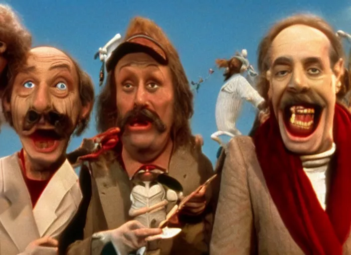 Prompt: ! dream a still image from a monty python animation by terry gilliam, technicolor 4 k