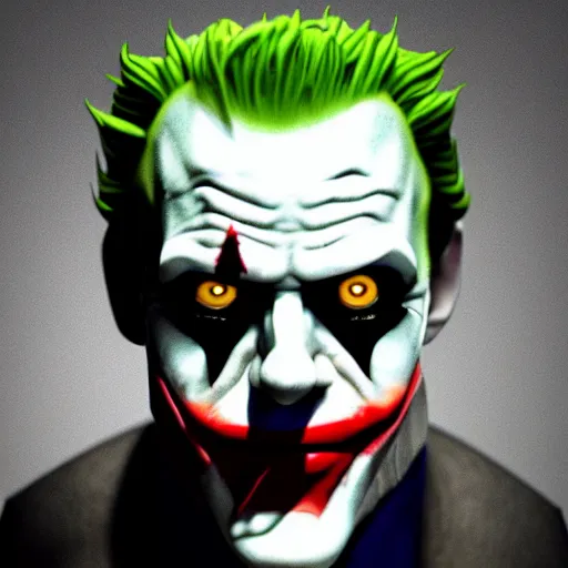 Image similar to cinematic head shot of gordon freeman as the joker, 8 k, very detailed, very intricate,