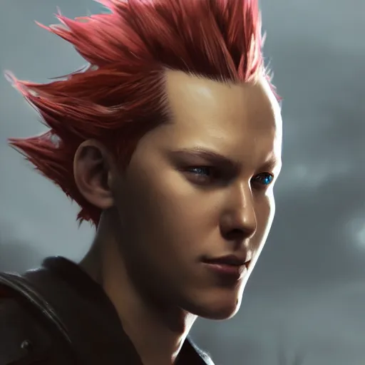 photo realistic image of axel from kingdom hearts,, Stable Diffusion