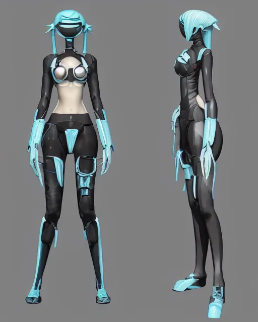 Prompt: CAD screenshot of a realistic android bodyguard modeled after Hatsune Miku and with slender body type and prominent ceramic hex tile armor plates, solidworks, catia, autodesk inventor, unreal engine, gynoid cad design inspired by Masamune Shirow and Tsutomu Nihei and Ross Tran, inspired by professional artists WLOP, Taejune Kim, yan gisuka, JeonSeok Lee, artgerm, Ross draws, Zeronis, Chengwei Pan, product showcase, octane render 8k