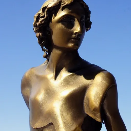 Prompt: bronze sculpture helene of troy