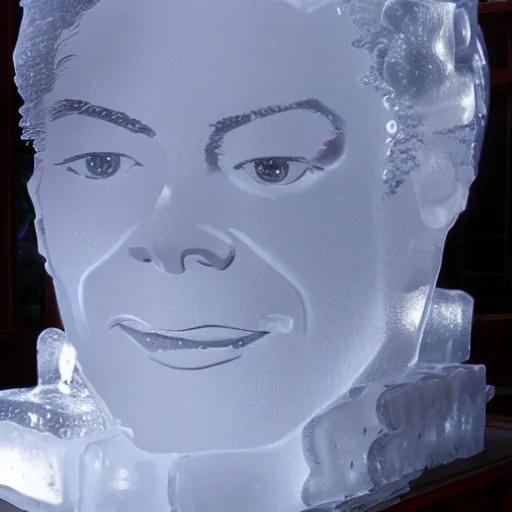 Image similar to ice sculpture of michael jackson