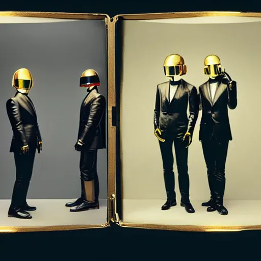 Image similar to Daft Punk of the Flat Earth, Solar Punk, Louis Daguerre
