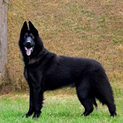 Image similar to black female belgian shepherd