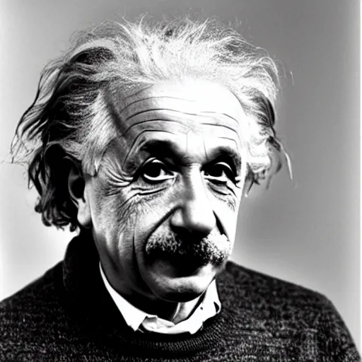 Prompt: Albert Einstein, shot by Robert Mapplethorpe