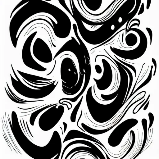 Prompt: ink splotch. vector art, black on white.