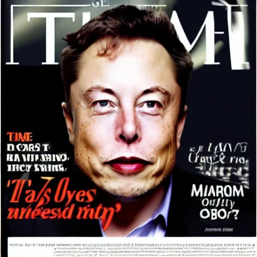 Image similar to Time person of the year: Elon Musk,