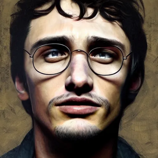 Prompt: hyperrealistic mixed media high resolution painting of James Franco as Harry Potter, stunning 3d render inspired art by István Sándorfi and Greg Rutkowski and Unreal Engine, perfect facial symmetry, dim volumetric lighting, 8k octane beautifully detailed render, full body shot, post-processing, extremely hyper-detailed, intricate, epic composition, highly detailed attributes, highly detailed atmosphere, cinematic lighting, masterpiece, trending on artstation, very very detailed, masterpiece, stunning, flawless structure, lifelike texture, perfection,