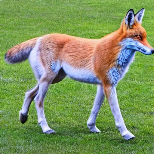 Image similar to Half-horse half-fox, species fusion, selective breeding