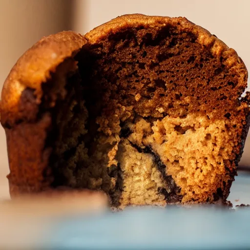 Image similar to sinkhole inside of gigantic muffin, 5 5 mm