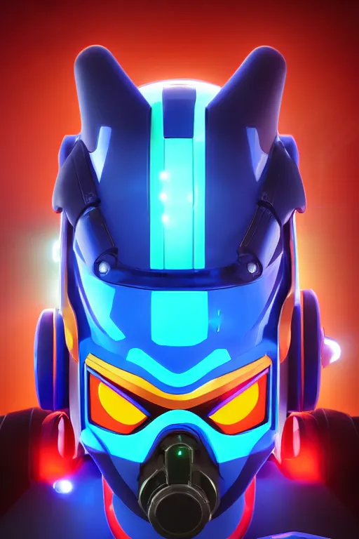 Image similar to robot ninja mask helmet megaman x zero rockman 2 0 2 2 switch game boss legacy collection fanart artsation hyper realistic, octane render clouds, neon colors, bright lights, avatar movie style blue color, 3 2 k image, avatar movie with what if marvel style animation, xel - shaded animation style