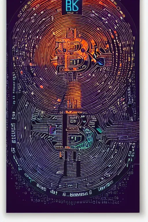 Image similar to the blockchain by dan mumford