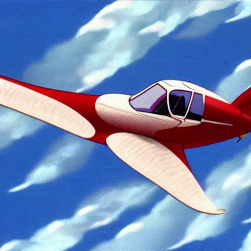 Image similar to “an animation still of a Tempest JN751 flying through the sky in the movie The Rescuers”