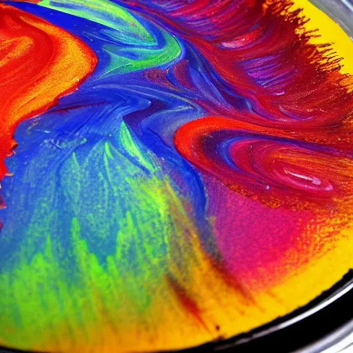 Image similar to Paint Pour, detailed, 8k hd dof