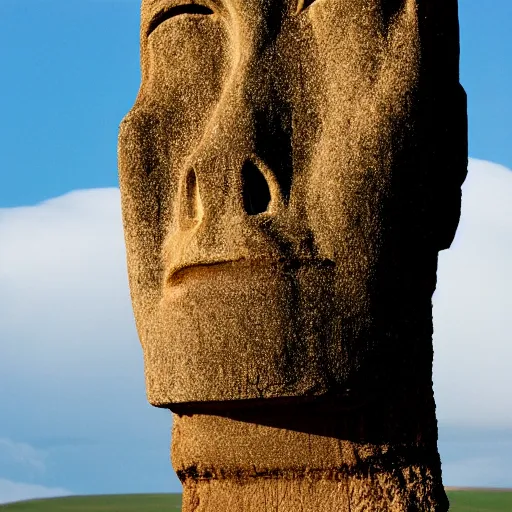 Image similar to Elon Musk easter island head