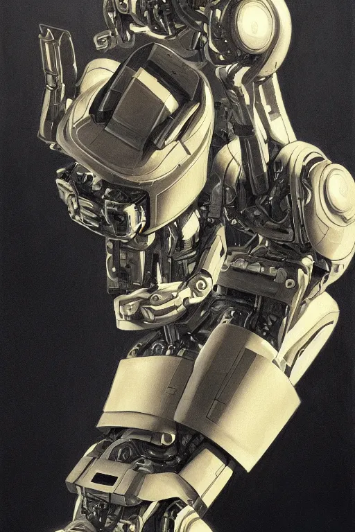 Prompt: a close-up portrait of a robotic arm painted by Raphel, dramatic backlighting, autochrome, chiaroscuro, highly detailed, sharp focus, digital painting, concept art, illustration, rock, trending on artstation, art by Ruan Jia and Raphael, Art directed by Shepard Fairey, color scheme by Mandy Jurgens